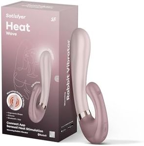 Satisfyer Heat Wave Connect App Vibrator Sex Toy | Adult Toys for Women | Rabbit Vibrator + Heat + APP | Vibrating Sexual Pleasure Device | Stimulation Vibrators | Woman Sextoy (Mauve)