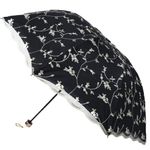 Aikelai Vintage Lace Umbrella for Women/Girls, Flower Floral UV Umbrellas for Sun Protection,Folding Compact Umbrella,Portable Umbrella for Travel (Black)