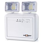 Pick Ur Needs Auto Cut System Led Wall Mounted with Portable & Twin Spot for Commercial Emergency Rechargeable Lightning (Medium), White