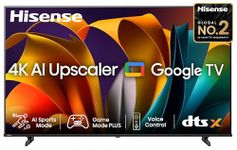 Hisense 164 cm (65 inches) E6N Series 4K Ultra HD Smart LED Google TV 65E6N (Black)