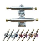 Leefai G3 Professional Fingerboard Trucks with Inverted Kingpin and Single Axles and Pivot Cups -Plating Baseplate (Silver 32MM)