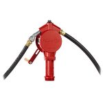 Fill-Rite FR112 Fuel Transfer Rotary Hand Pump w/Discharge Hose, Straight Spout, Vacuum Breaker, & Suction Pipe