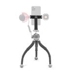 JOBY PodZilla Large Kit, Flexible Tripod with Ball Head Included and GripTight 360 Phone Mount, for Smartphones and Compact Mirrorless Cameras or Devices up to 2.5Kg, Blue