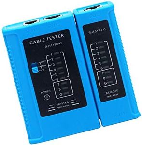 RUIZHI Network Cable Tester，RJ45 Multi Ffunction Tester Telephone Cable Line Test Tool LAN Wire Ethernet Cable Tester for RJ45/RJ11/Cat5/Cat6 /Cat7