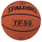 Spalding TF-50 Rubber Basketball (Color: Brick, Size: 7