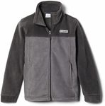 Columbia Big Boy's Steens Mt II Fleece Jacket, Soft Fleece with Classic Fit Outerwear, City Grey/Shark, Medium