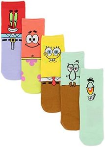 SpongeBob Squarepants Calcetines 5 Pack Character Calzado niños niñas