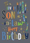 Avant Garde Studios Birthday Card Son in Law Candles - 9 x 6 inches