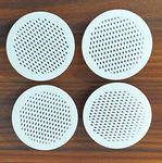 Spicado Traders Exhaust Fan/Chimney Vent Pipe/Wall Air Vent Cover And Mosquito Net Dust controller, Color - White (2 Inch Round, 4 Piece)