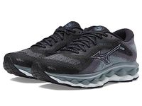 Mizuno Women's Wave Sky 7 Running Shoe, Black-silverstar, 10 Wide