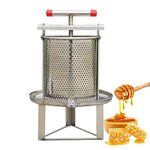 json2xml 12l Stainless Steel Honey Extractor Equipment,2in1 Manual Honey Presser Wax Press&Honey Presser Extractor,With Filter Bag,For Beekeeping Or Commercial Use,A