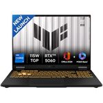 ASUS TUF F16, 14th Gen,Intel Core i7 14650HX,RTX 5060-8GB,16GB,1TB,FHD+,16",165Hz,90WHrs,Windows 11,M365 Basic (1Year)*,Office 2024,Jaeger Gray,2.2 Kg, FX608JMR-RV049WS, Gaming Laptop