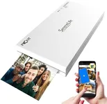 SereneLife Wireless Instant Photo Printer - Portable Mobile Borderless 3.5" x 2" Pictures, Color Picture Printing from Your Smartphone, Compact, Inkless, and Travel-Friendly