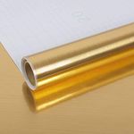 SUNBIRD Self Adhesive Peel and Stick Waterproof 3D Modern Contact Paper for Kitchen and Bath Countertops Cabinets and DIY (24 X 120 Inch, Gold Brush)
