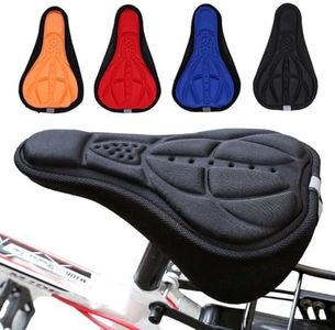 EZONEDEAL Gel Bike Seat Cover Cushion, Comfortable & Foam Padded Saddle Bike Seat Cushion, Road Mountain Bicycle Seat Cover, Outdoor Cycling Water & Dust Resistant Cover