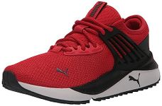 PUMA Men's Pacer Future Sneaker, High Risk Red-puma Black-Ebony, 10.5