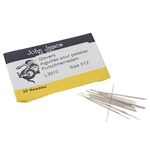 John James Glovers Needles, Size #12, 29.5mm in Length and 0.41mm in Diameter, Pack of 25, Triangular Point, Ideal to Pass Through Tougher Materials Such as Leather, Suede, Vinyl and Soft Plastics