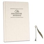 Gratitude Journal, 5 Minute Journal for Women, Undated Five Minutes Daily, Achieve Your Goals with more Motivation, Mental Health & Happiness Daily Journal to Inspire a Happier for More Self Care 5.4'' x 8.3''(White)