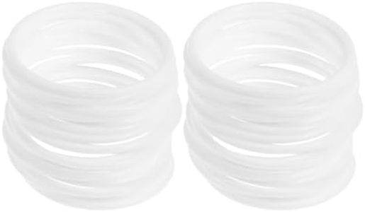 NUOBESTY 30 Uds Anillos De Plástico Macramé Floral Aro Anillo Atrapasueños Aro Anillos para DIY Boda Decoración Pared Colgante Artesanías 10Cm