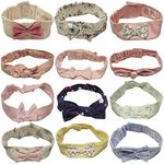 Little Peaches Pure Cotton, Elastic Band, Headband for Baby Girl, Baby Hairbands (0-12 Months, Pack of Any 6)