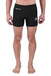 FILMAX® Originals Men Spendex Lycra Solid Beach Wear Aquasports Hot Short Swimwear (SW-7006S_Black_3XL)