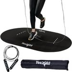 Yes4All Large Exercise Fitness Mat with Jump Rope & Carry Bag, Non-slip Waterproof Floor Protection For Yoga, Workout, Jump Rope