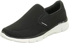 Skechers Men's Equalizer - Double Play Slip-On Sneaker, Black/Black, US 9 Wide