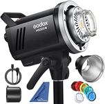 Godox MS300V MS300-V Compact Studio Strobe Flash Light - 300W,GN58 0.1-1.8S Recycle Time,2.4G X System,Bowens Mount LED Modeling Lamp for Photographic Studio Portrait Shooting(MS300 Upgraded Version)