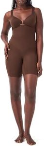 SPANXsculpt Seamless Power High-Waisted Mid-Thigh Short - Lightweight, All-Day Comfort - Core Control Shapewear - Chestnut Brown - 1X