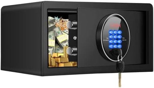 1.2 cu ft Fireproof Safe Box, Anti-Theft Hotel Safe with Combination Lock, Hidden Home Safe for Laptop Documents Money Medicine Firearm Valuables