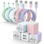 iGENJUN 5Pack iPhone Charger, Dual 