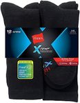 Hanes Men's FreshIQ X-Temp Active Cool Crew Socks 12-Pack