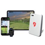 FlightScope Mevo Gen2 Portable Golf Launch Monitor and Simulator with 18 Swing Data Parameters, Front Facing Camera, 8 E6 Simulation Courses with GPS Overview and Shot Tracer | Indoor and Outdoor