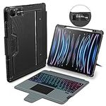 Nillkin iPad Pro 11 Case with Keyboard, 180° Adjustatable Stand, Backlit Magic Keyboard with Trackpad for iPad Pro 11 inch (1st, 2nd, 3rd, 4th Gen) and iPad Air 5/4 10.9", QWERTY-Layout, Black