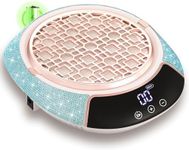 CHRISTINE SHELLY 3500RPM Cordless Nail Dust Collector,Portable Dust Collector Nail Tech with LED Display,Rechargeable Dust Suction Machine with Reusable Fillter for Acrylic Gel Polish,Salon & Home