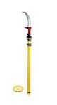 Festel Skytuch Shock Proof Multipurpose Fiberglass 6-to-18 Foot Extendable Telescopic Pole With Pruning Saw (Yellow), Hand powered