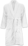 Penguin Home Pure Cotton Super Soft Fleece Unisex Luxury Stylish Dressing Towelling Bathrobe Gown with Shawl Collar - Gifts for Men & Women