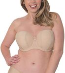 Curvy Kate Women Luxe Strapless Multiway Everyday Bra, Beige (Biscotti), 28D