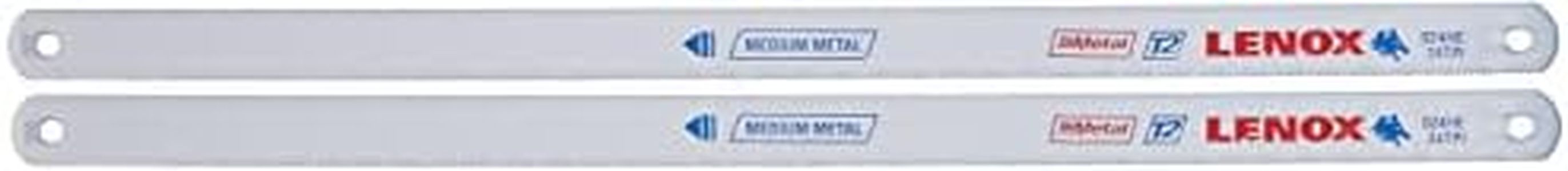 LENOX Tools Bi-Metal Hacksaw Blades, Metal-Cutting, 10-inch, 24 TPI, 2-Pack (23930T024HE)