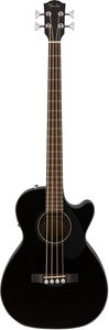 Fender CB-60SCE Acoustic Bass Guitar, Black – Cutaway Electric