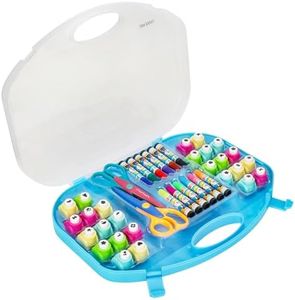 EXERZ Paper Punch Set 40pcs in a Storage Box Including Punches/Craft Scissors/Color Pens -Paper Shaper, Scrapbook, Cards, Hobby Craft, DIY, Photo Album, Children’s Crafting