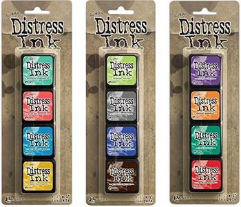 Ranger Tim Holtz Distress Mini Ink Pad Kits - 13, 14 and 15 Bundle
