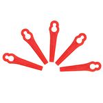 Set of 40 Plastic Replacement Blades for Cordless Grass Trimmer, Strimmer, and Cutter