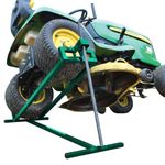 VOUNOT Ride on Mower Jack Lift, Telescopic Maintenance Jack for Lawn mowers and Garden Tractors, Weight Capacity 400kg, Green