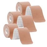 Kinesiology Tape Precut, Athletic Sports Tape for Recovery Sports Athletic Physio Therapy Injury. Athletic Tape for Pain Relief and Support (3Rolls,60 Precut Strips, skin color)