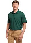 Russell Athletic Men's Dri-Power Performance Golf Polo, Dark Green, 3XL