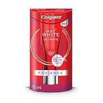 Colgate Max White Ultimate Radiance Toothpaste, At Home Whitening Toothpaste Clinically Proven to Instantly* Whiten Teeth and Reverse 15 Years of Stains**, 75ml Tube