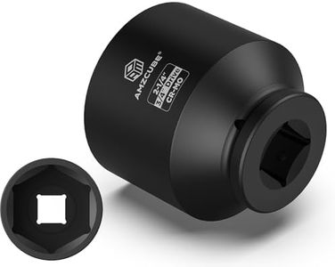 AMZCUBE 3/4" Drive 2-1/4" Deep Impact Socket, 80mm Anti-Break Cr-Mo Long Socket with 6-Point Radius Corner Design