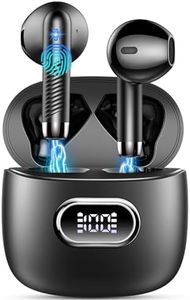 Bluetooth 5.3 in-Ear Headphones Wireless Bluetooth with ENC Dual Mic, 2022 Wireless Headphones 42H Deep Bass Wireless Headphones Noise Cancelling Earbuds, IP7 Waterproof Earphones, LED Display