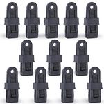 Wellmax Heavy Duty Tarp Clips 12 Pieces, Multi-Purpose Awning Clamps Set with Strong Lock Grip for Holding Up Tarp, Canopy, Sun Shade, Car Cover, Boat Cover and Pool Cover